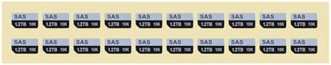 20PCS Capacity Sticker Label for Hard Drive Tray Caddy F238F KG1CH G176J 8FKXC, Compatible for Dell PowerEdge 11th-13th R430 R530 R630 R730 T430 T630 T440 R420 R520 R620 R720, 1.2TB, SAS, 10K|B0G5253JVT