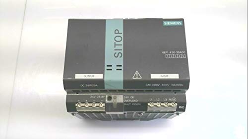 6EP1436-3BA00 | SIEMENS SITOP Modular 20A STABILIZED Power Supply Input: 400-500V 3AC Output: 24VDC/20A