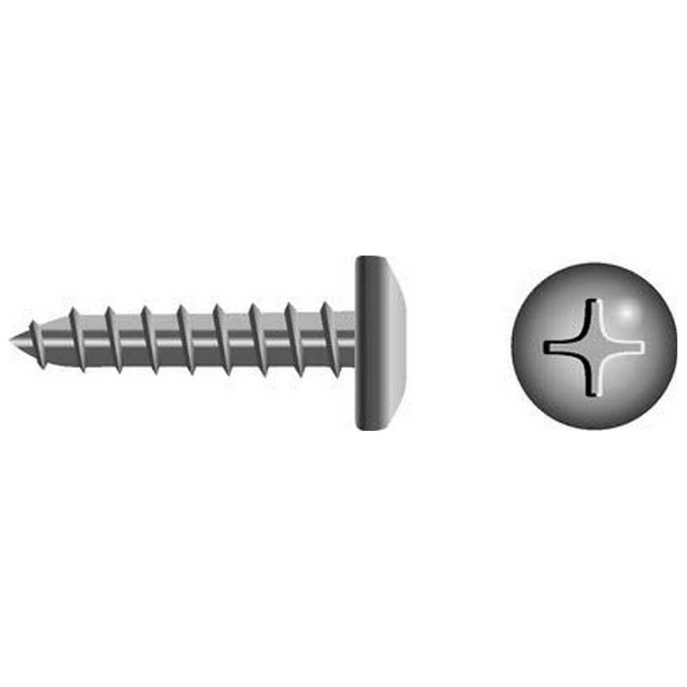 Seachoice MP0567SC 59588 Stainless Steel Phillips Tapping Screw Pan Head