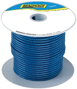 Seachoice 50-63111 Tinned Copper Marine Wire, 14 AWG, Dark Blue, 100'