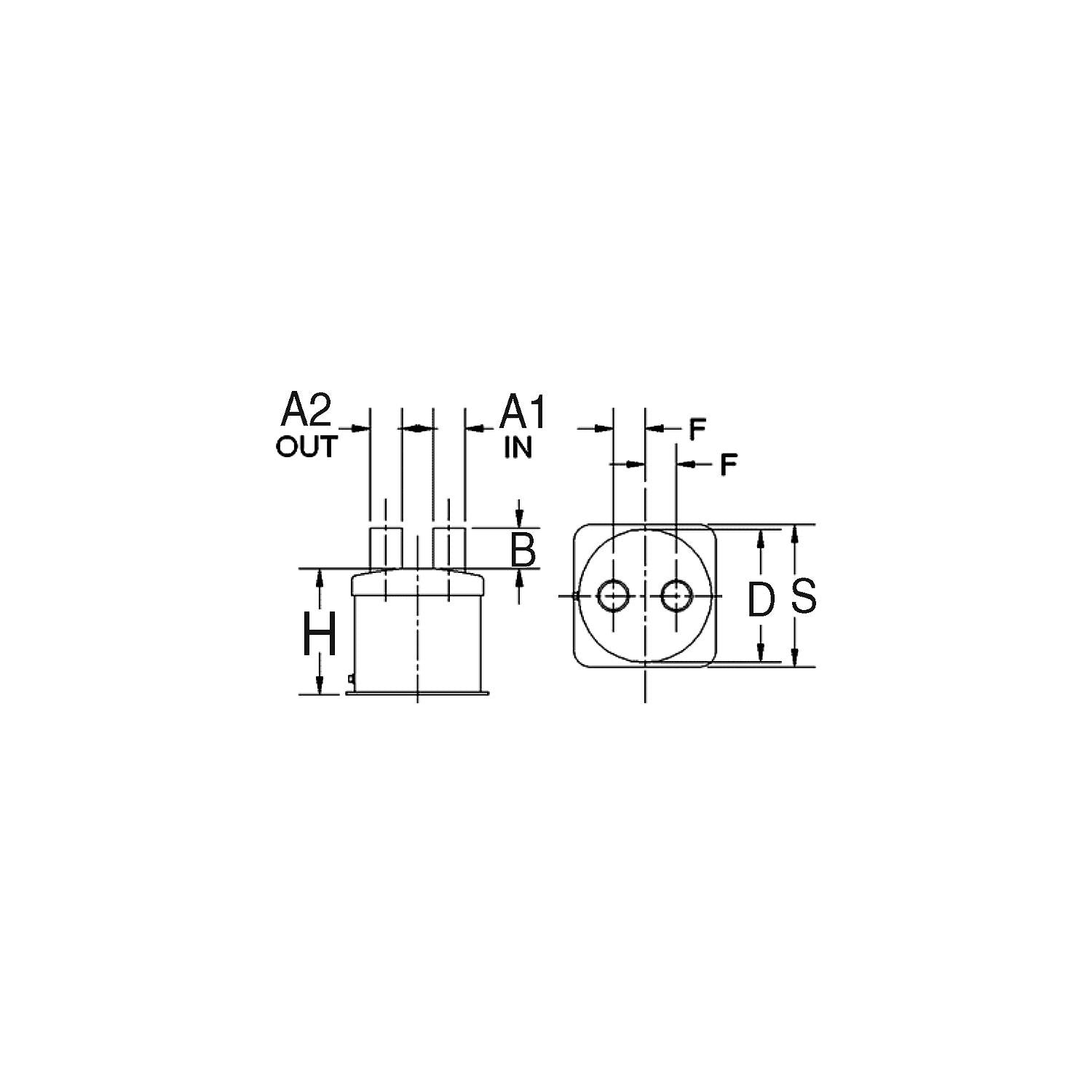 Centek Veratron 1500010 10.04 dia. Vernalift MufflerTop In/Top out