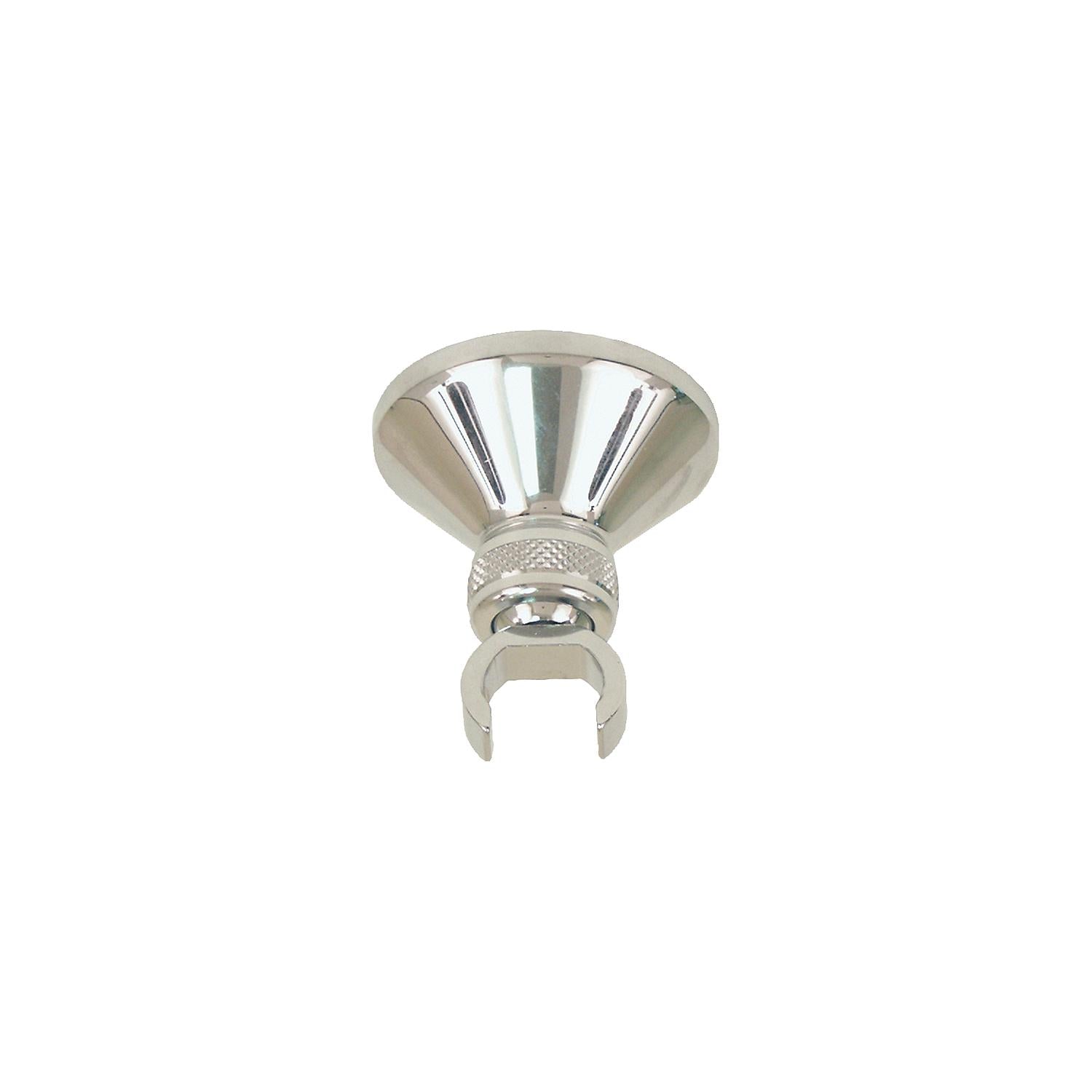 Scandvik 10650P Shower Handle Holder, Chrome Plated Brass Bulkhead Swivel, Fits All w/Elbow Shower Handles