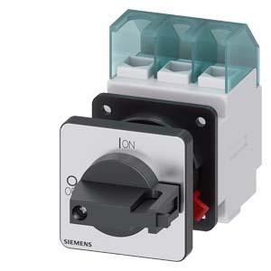 DISC SW 25A KNOB 1HOLE BLK 3P