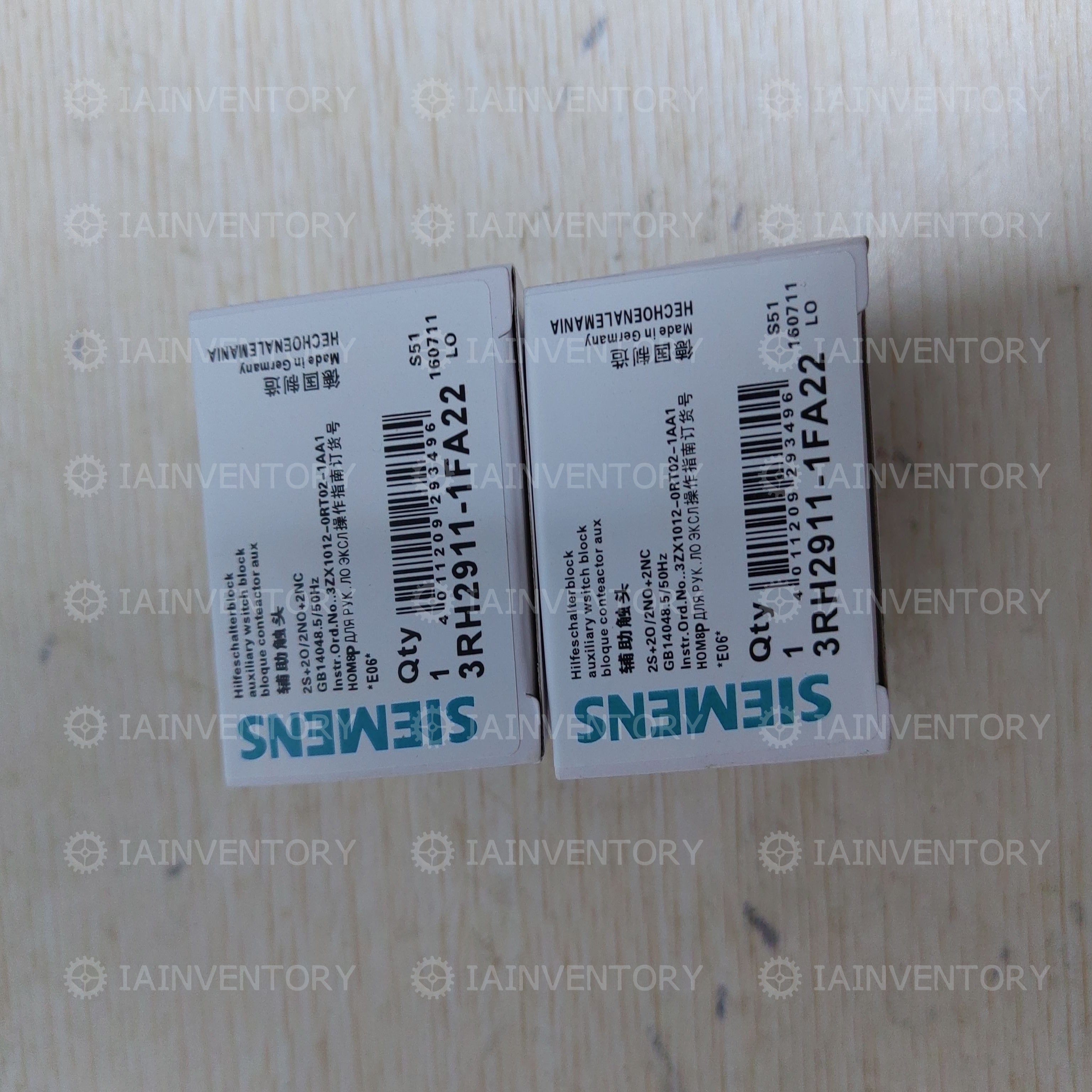 SIEMENS 3RH2911-1FA22? AUXILIARY SWITCH BLOCK 2NO+2NC