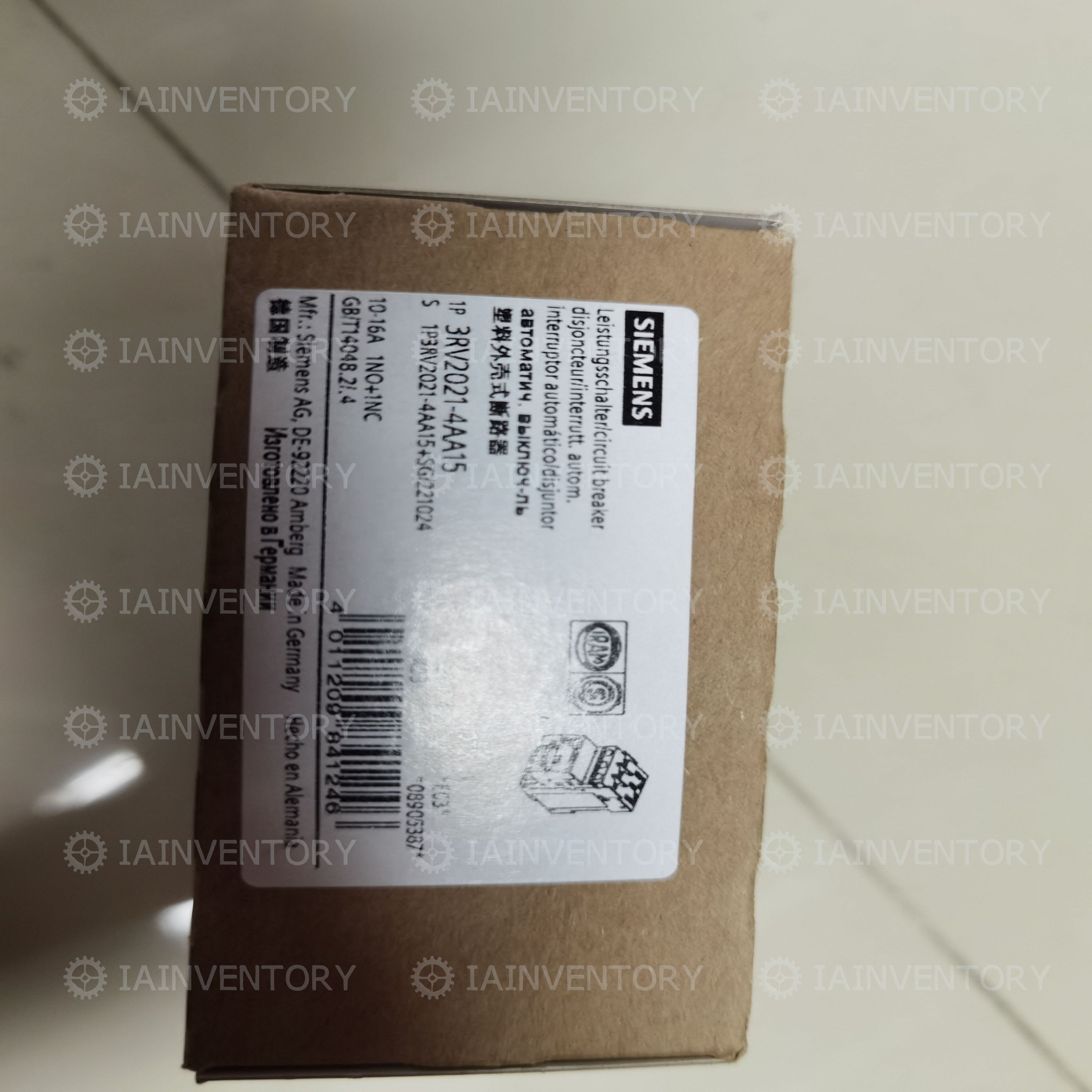 Siemens 3RV2021-4AA15 Circuit Breaker 3RV2 021-4AA15