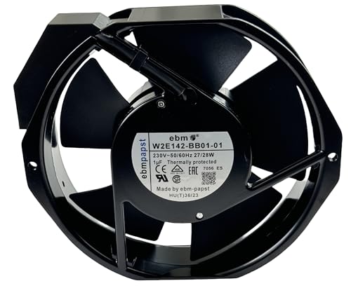for ebm-papst W2E142-BB01-01 7056ES Cooling Fan,230V 50/60Hz 27/28W 172×150×38mm Metal high Temperature Resistant Fan,172cm Axial Flow Cooling Fan|B0D679BNV9