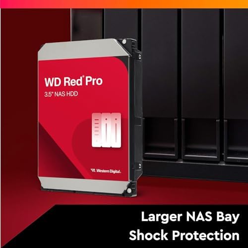 Western Digital 24TB WD Red Pro NAS Internal Hard Drive HDD - 7200 RPM, SATA 6 Gb/s, CMR, 512 MB Cache, 3.5" -WD241KFGX|B0DZY2TN8T