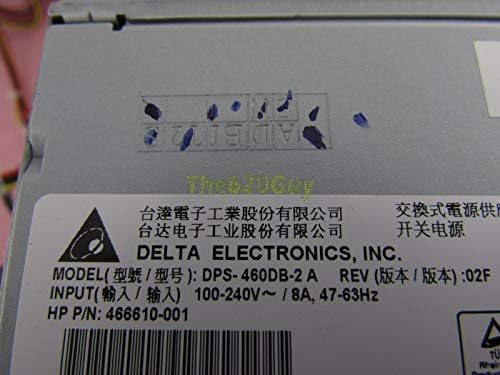 HP ML150 ML330 G6 460W 460 Watt Server Power Supply 466610-001 Delta DPS-460DB-2 (Renewed