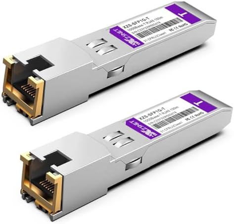 1000BASE-SX SFP Transceiver, 1.25G SFP to LC Multimode Fiber Module Compatible with Cisco GLC-SX-MMD, Ubiquiti UniFi UF-MM-1G, Mikrotik, Meraki, Netgear AGM731F, D-Link and More, 2 Pack|B0CJCH939W