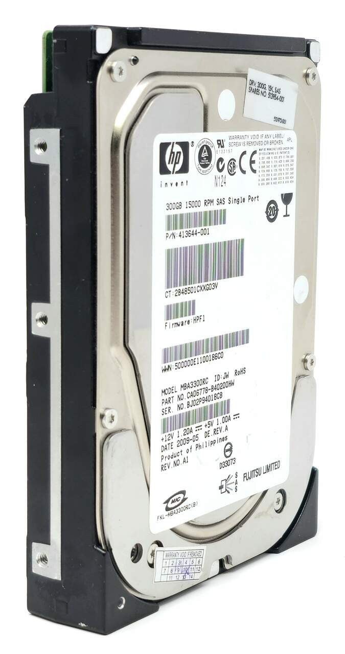 HPE MBA3300RC - 300GB 15K RPM SAS 3.5" Hard Disk Drive (HDD)