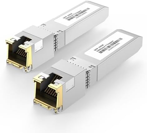 [4 Pack] 10Gb SFP+ to RJ-45 Module Transceiver 98Ft (30m), SFP+ Copper Ethernet for CAT6a /7 Transceivers Compatible with 5Gb/ 2.5Gb/ 1Gb, NOT Compatible with Brand Dell, Aruba, HP, H3C|B0F8HM46HY