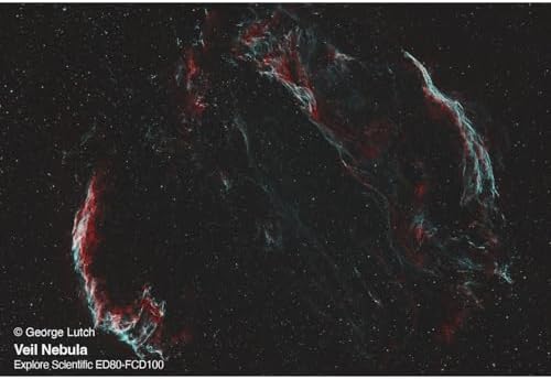 Explore Scientific FCD100 Series 80mm Air-Spaced Apochromatic Triplet Refractor Telescope for Astrophotography Astronomy|B0758SCN6H