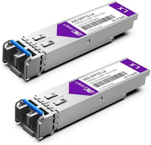 1000BASE-SX SFP Transceiver, 1.25G SFP to LC Multimode Fiber Module Compatible with Cisco GLC-SX-MMD, Ubiquiti UniFi UF-MM-1G, Mikrotik, Meraki, Netgear AGM731F, D-Link and More, 2 Pack|B0CJCH939W