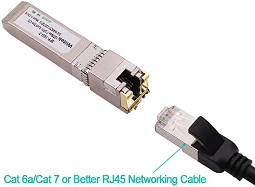 10G SFP+ to RJ45 Copper Modules, 1.25G/2.5G/5G/10GBase-T Ethernet to SFP+ Transceiver Compatible for HPE Blade System 813874-B21 HPE ProCurve & HPE Aruba(Cat 6a/7 or Better, 30-Meter)|B0B3F2JMS2