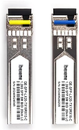 2 Pack 1.25G Multimode SFP LC Module, 1000Base-SX Gigabit Fiber Transceiver, 850nm MMF, 550m, for Router, Network Card, Switch, Firewall etc|B0DYNT62RJ