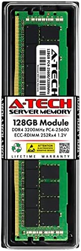 A-Tech 64GB Kit (2x32GB DDR4 2400MHz PC4-19200 ECC RDIMM 2Rx4 Dual Rank 1.2V ECC Registered DIMM 288-Pin Server & Workstation RAM Memory Upgrade Modules (A-Tech Enterprise Series
