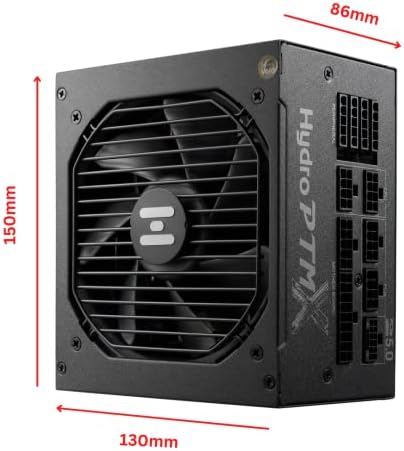 FSP Hydro PTM X PRO 1000W Power Supply, 80 Plus Platinum, ATX 3.0 PCIe 5.0 Full Modular, 10 Year Warranty (HPT3-1000M-GEN5)|B0BTTV6RXH