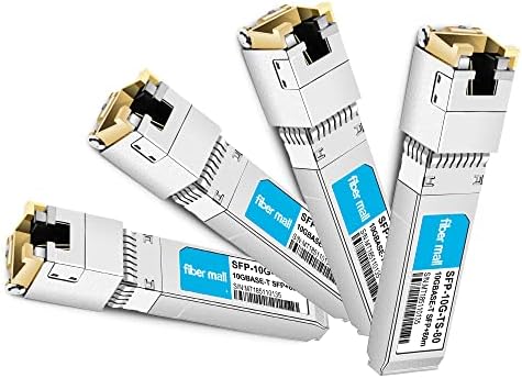 10G SFP+ RJ45 80m for Dell Force10 SFP-10G-T-80 GP-10GSFP-T80 10GBASE-T SFP+ 80m RJ45 Cat6a/7 Mini-GBIC 10gb Copper R-J45 Transceiver Module|B0B18FVQ1T