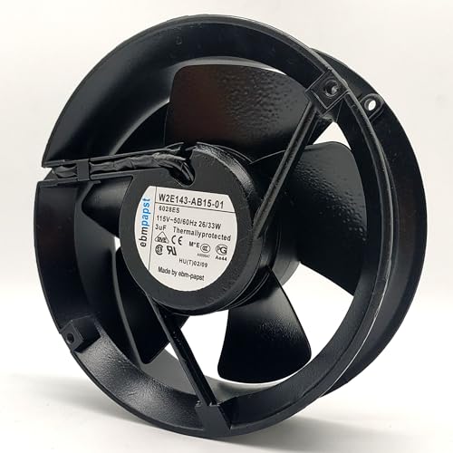 EBM W2E143-AB15-01 6208ES 115V 26/33W Full Circle All Metal Axial Fan