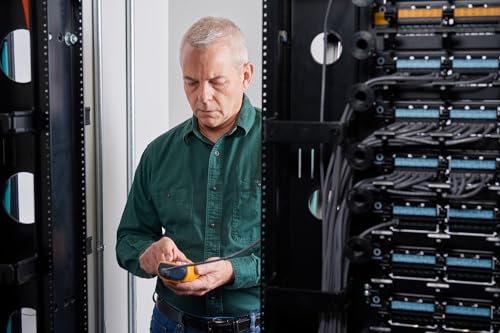 Fluke Networks - 5018508 MS-POE MicroScanner Copper Cable Verifier and PoE tester for RJ-45 Category 5-6A Ethernet Cables, Identifies Supplied Class 0-8 Power from Ethernet PSE Devices