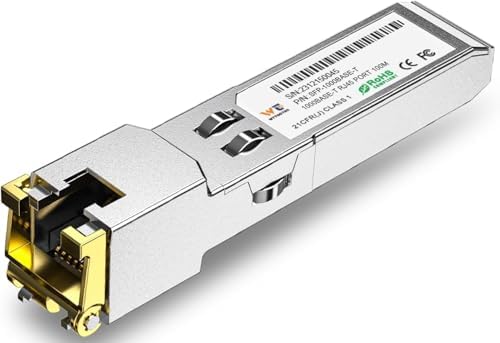1.25G SFP to RJ45 Copper SFP Transceiver for Cisco, Meraki, Fortinet, Supermicro, Netgear, TP-Link and More|B0F8HT9QYD