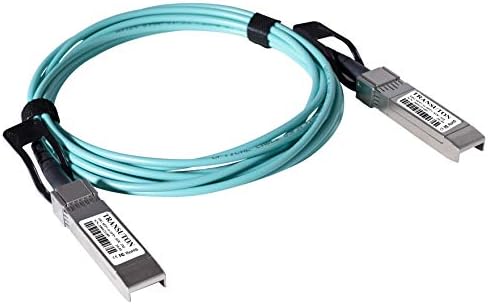 Chuangsuton 10G SFP+ AOC Cable | 10 GBASE SFP+ to SFP+ Active Optical Fiber 10Gbps SFP Plus/Mini GBIC/Transceiver Module Cable Compatible with Dell AOC-SFP-10G-1M 1M/3.3ft|B08TQZGGG3