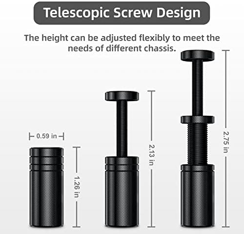 GPU Support Bracket, 2.75-4.52Inch GPU Sag Bracket with Non-Slip Sheet, GPU Holder for Prevent Graphics Card Sag (Black)|B0B2WCTGFV