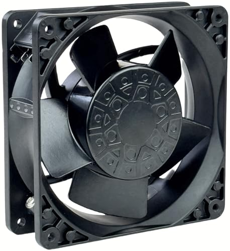 for ebmpapst 4600N Axial Fan，115V 12038 Industrial Cooling Fan All-Metal Heat-Resistant Cooling Fan 4600N, 2-Pin 20W|B0DSPYNCPH