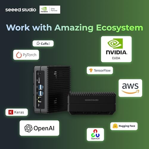 reComputer J4011-Edge AI Device with NVIDIA Jetson Orin™ NX 8GB Module, 4xUSB 3.2, M.2 Key E & Key M Slot, Aluminum case, Pre-Installed Jetpack System with NVIDIA Jetpack™ on 128GB NVMe SSD|B0D9XXD35V