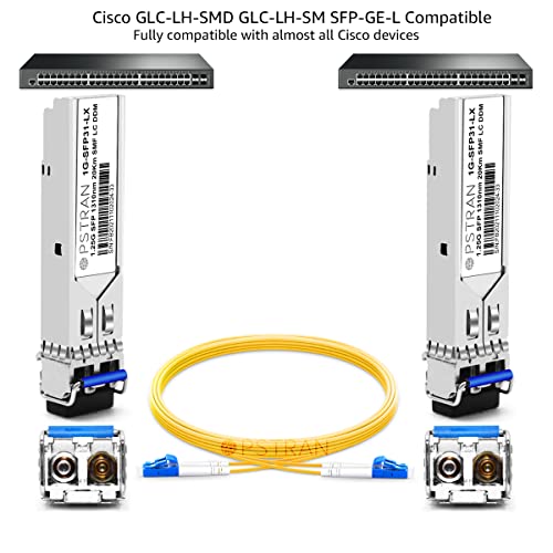 1000BASE-SX SFP Optical Transceiver Module Compatible with HPE Aruba J4858D J4858DCM JL745A Q8N53A ProCurve J4858C J4858B J4858A 850nm 550m DDM Duplex LC MMF|B09MTW3HVB