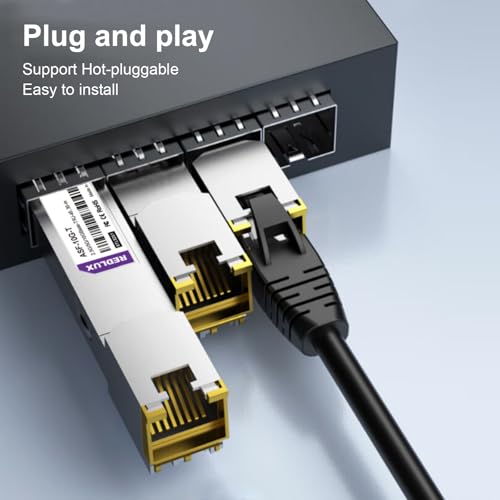 REDLUX 1G SFP Transceiver, 1000Base-SX SFP Module, 850nm MMF, Dual LC Connector, up to 550-meter, Compatible for Cisco SFP-1G-SX, Meraki, Ubiquiti UniFi, Fortinet, TP-Link, Netgear and More|B0CZ3ZS5GB