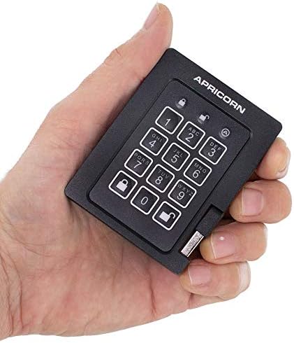 Apricorn 2TB Aegis Padlock SSD 256-Bit, FIPS 140-2 Level 2 Validated Ruggedized USB 3.0 Encrypted External Portable Drive (ASSD-3PL256-2TBF)|B079L2MG32