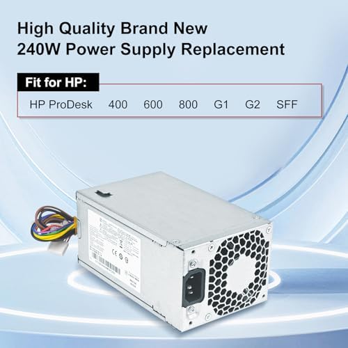 Upgraded PS-4241-1HA 240W Power Supply Compatible with for HP ProDesk 400 600 800 G1 G2 SFF, 702307-001,702307-002, 751884-001, 751886-001 Power Supply|B07GSRTDZF