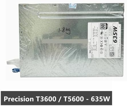 for T3600 T5600 635W Swap 80Plus Power Supply NVC7F 0NVC7F DPS-635AB A D635EF-00|B0G3FLQGXD
