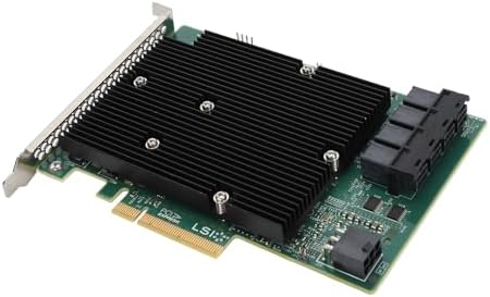 LSI HBA Raid Controllers, LSI SAS 9300 16I HBA Card 12Gbps 16 SATA SAS Port HBA Controller Card for for Linux for VMware for Freebsd
