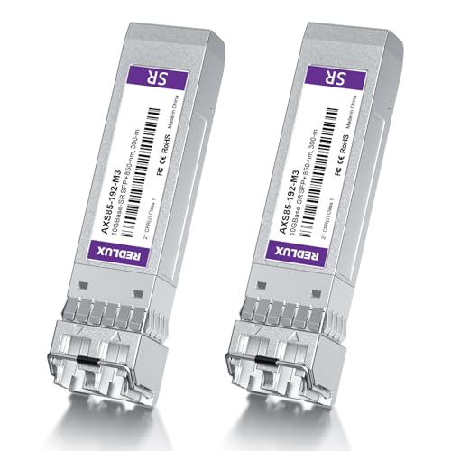REDLUX 1G SFP Transceiver, 1000Base-SX SFP Module, 850nm MMF, Dual LC Connector, up to 550-meter, Compatible for Cisco SFP-1G-SX, Meraki, Ubiquiti UniFi, Fortinet, TP-Link, Netgear and More|B0CZ3ZS5GB