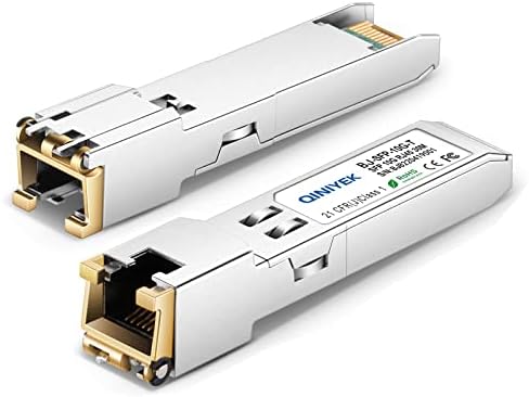 [2 Pack] 1.25/2.5/5/10G SFP+ to RJ45 Transceiver, Copper SFP+ Module, Cat.6a/7, up to 30m, for Cisco SFP-10G-T-S, MikroTik S+RJ10, Ubiquiti UF-RJ45-10G, Netgear AXM765, Netgear, TP-Link, Fortinet|B0BZPD68R7