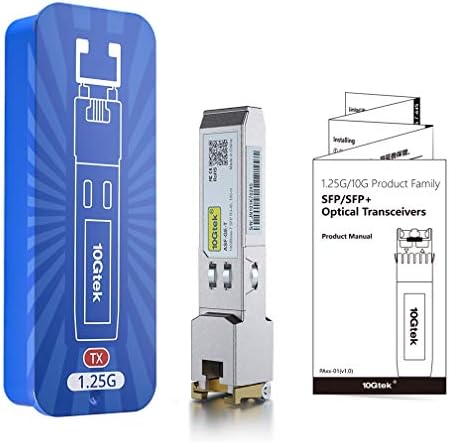 10Gtek 1000BASE-SX Gigabit SFP LC Multi-Mode Transceiver, Mini-GBIC Module for Cisco GLC-SX-MMD/GLC-SX-MM/SFP-GE-S, Ubiquiti UniFi UF-MM-1G, Meraki, Fortinet, TP-Link, 850nm, DDM, 550m, Pack of 2|B077SVS65C