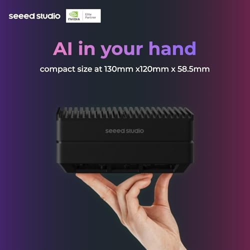 Seeed studio NVIDIA Jetson Nano Edge AI Device - reComputer J1010 Kit, Aluminium Case, Pre-Installed Jetpack System. Mini PC with 0.5 TFLOPs (FP16), Power Supply NOT Included|B0B77HWGS3