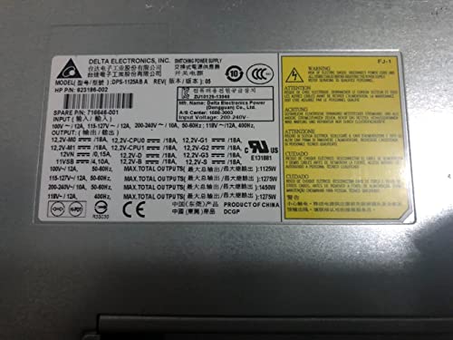Z820 Workstation Power Supply DPS-1125AB A 716646-002 623196-001