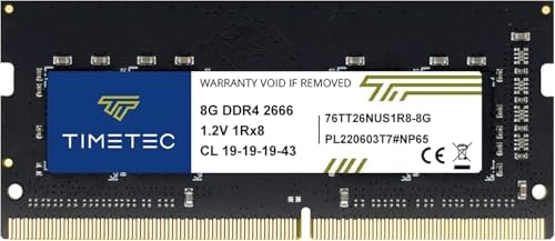 Timetec Elite DDR4 32GB Kit (2 x 16GB) 2666MHz (DDR4-2666) PC4-21300 CL19 Non-ECC Unbuffered 1.2V 2Rx8 Dual Rank 260 Pin SODIMM Laptop Notebook PC Computer Memory RAM Upgrade|B0G2RK9BL6