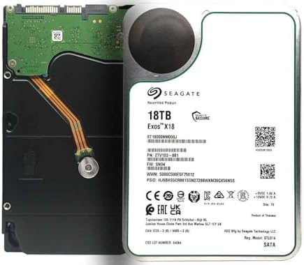 Seagate Exos X18 ST18000NM000J 18 TB Hard Drive - Internal - SATA (SATA/600 (Renewed