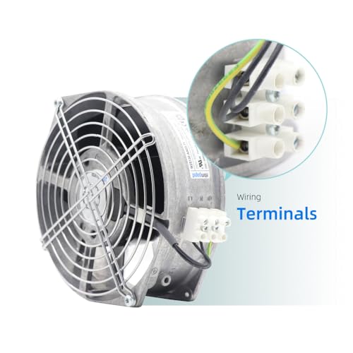W2S130-AA03-71 Axial Fan for ebM Papst - W2S130AA0371 230VAC 2800RPM 130mm Cooling Fan with Guard Grille for Rittal Cabinet