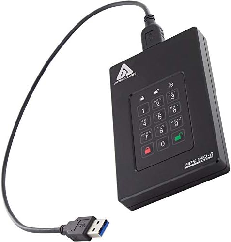 Apricorn 4TB Aegis Fortress L3 FIPS Level 3 USB 3.0 Hardware Encrypted Portable Drive Bundle with 2TB Aegis Padlock USB 3.0 256-Bit AES XTS Hardware Encrypted Portable External Hard Drive|B0D2CPWQL5