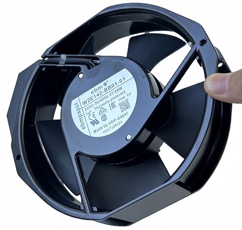 for ebm-papst W2E142-BB01-01 7056ES Cooling Fan,230V 50/60Hz 27/28W 172×150×38mm Metal high Temperature Resistant Fan,172cm Axial Flow Cooling Fan|B0D679BNV9