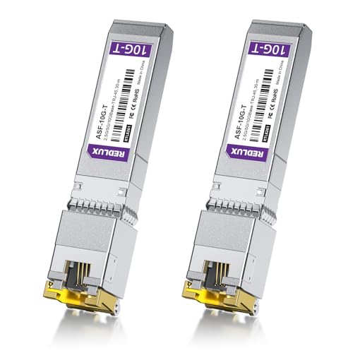 REDLUX 1G SFP Transceiver, 1000Base-SX SFP Module, 850nm MMF, Dual LC Connector, up to 550-meter, Compatible for Cisco SFP-1G-SX, Meraki, Ubiquiti UniFi, Fortinet, TP-Link, Netgear and More|B0CZ3ZS5GB
