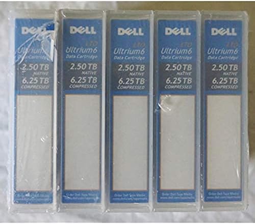 Dell LTO-6 Tape 2.5tb/6.25tb, Dell Lto-6 Ultrium, Part # 342-5450/ 3w22t|B0B9SYM9YV