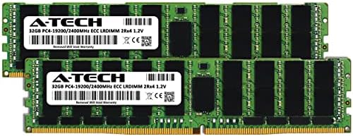 A-Tech 64GB Kit (2x32GB) RAM for Dell PowerEdge C6320, M830, R730xd XL, R830, R840, R930 | DDR4 2400MHz PC4-19200 ECC LRDIMM 2Rx4 Load Reduced Server Memory Upgrade|B0CGMQ2JSL
