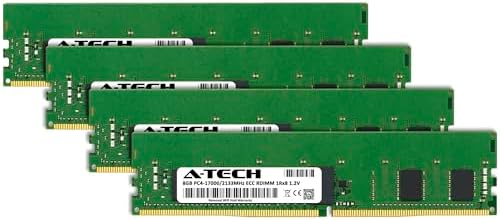 A-Tech 64GB Kit (2x32GB DDR4 3200MHz PC4-25600 ECC RDIMM 2Rx4 Dual Rank 1.2V ECC Registered DIMM 288-Pin Server & Workstation RAM Memory Upgrade Modules (A-Tech Enterprise Series