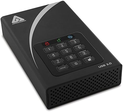 Apricorn 2TB Aegis Padlock DT 256-Bit Encrypted USB 3.0 Hard Drive (ADT-3PL256-2000)|B006U6LYMG